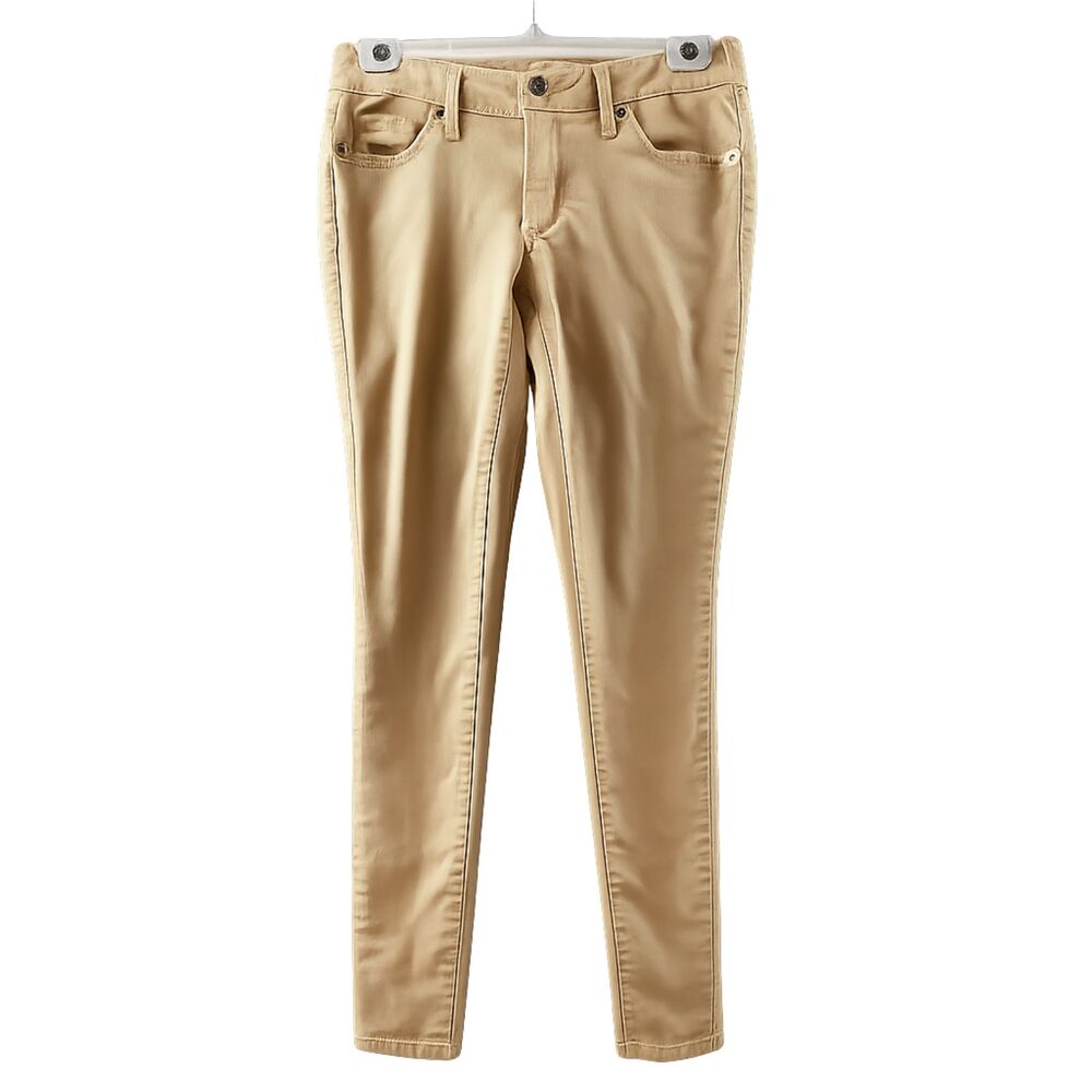 Universal Thread Jeans Women's 28x28 Tan Skinny Ankle Mid Rise Stretch Denim